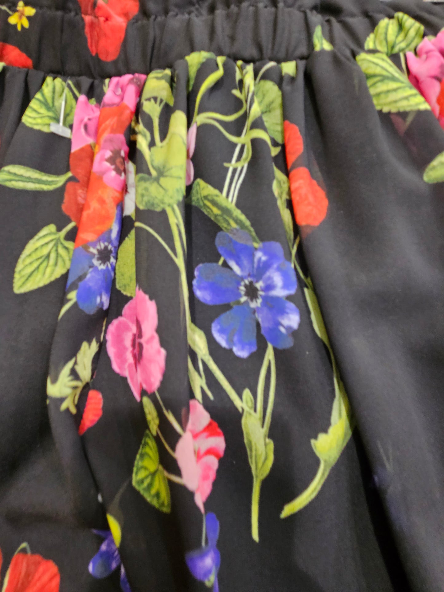 Gonna lunga Blugirl nero floreale