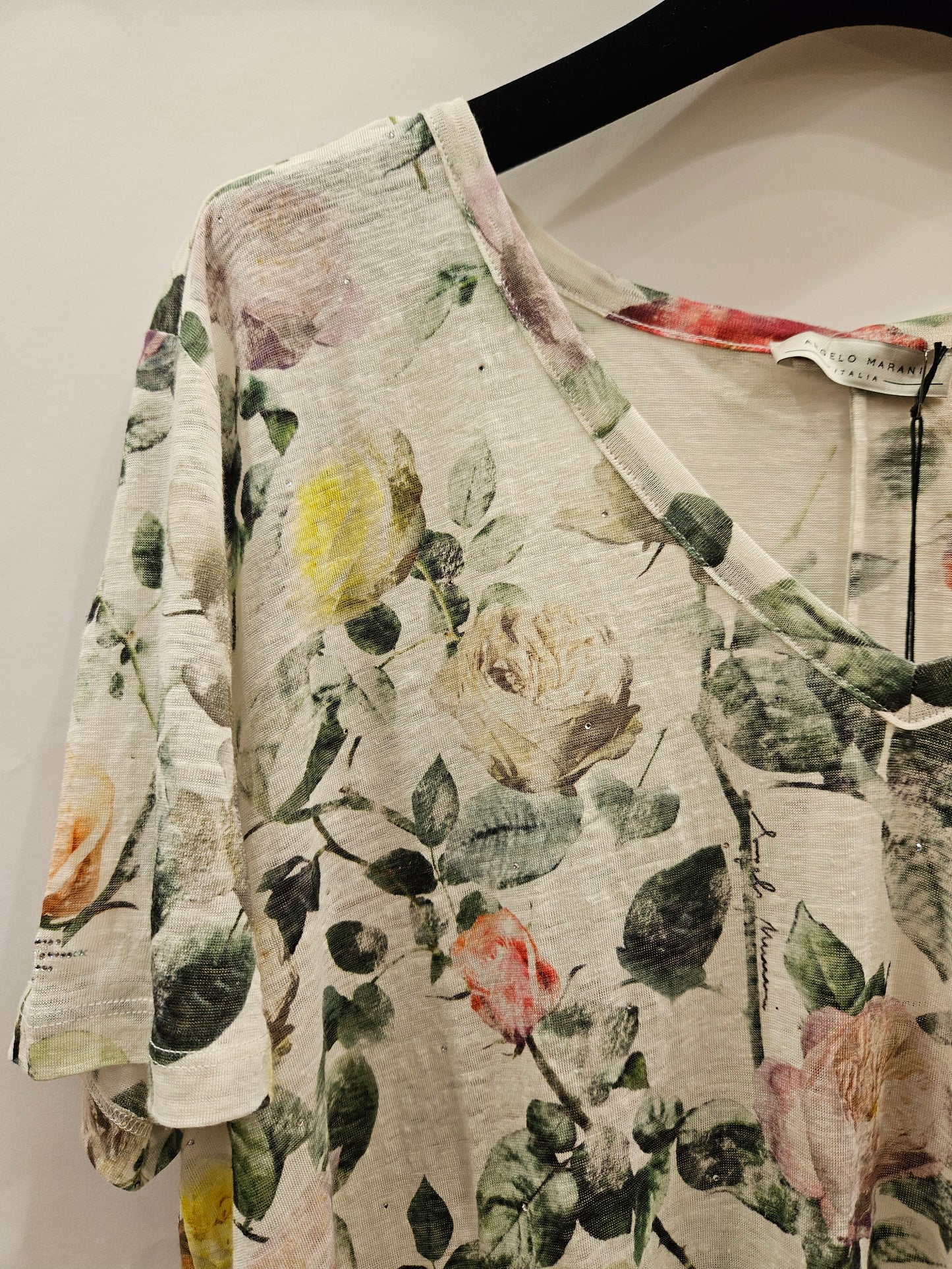 Maglia lino a V Angelo Marani