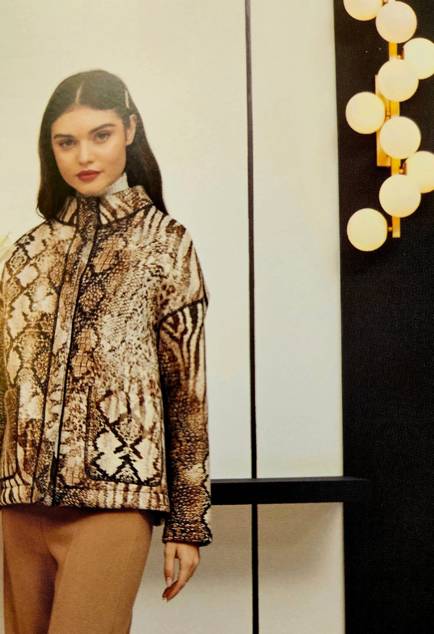 Giacca Clips More in neoprene animalier rev