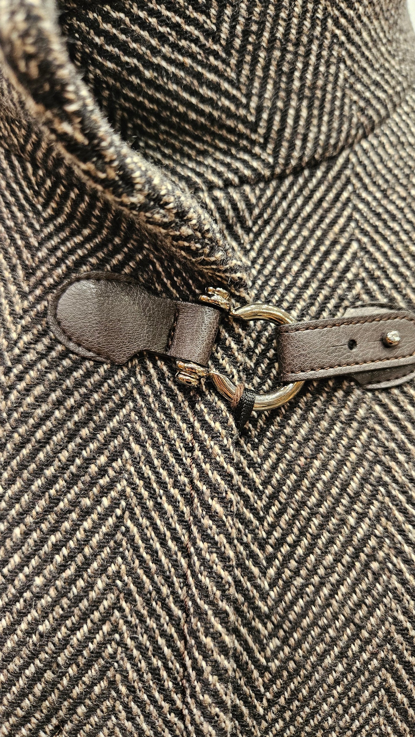 Giaccone spinato grigio Cinzia Rocca lana e cashmere