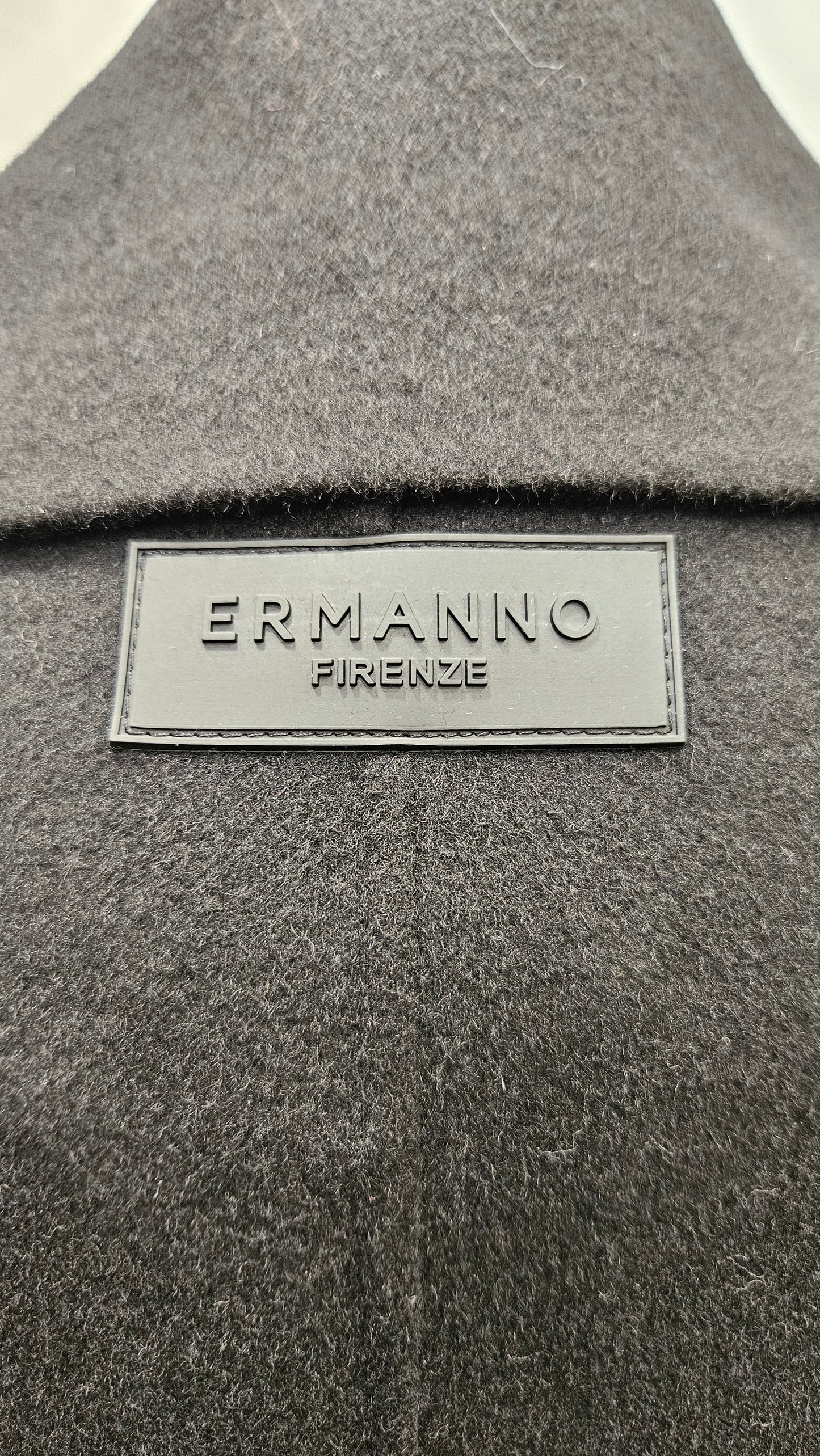 Cappotto lungo Ermanno Firenze nero e bianco