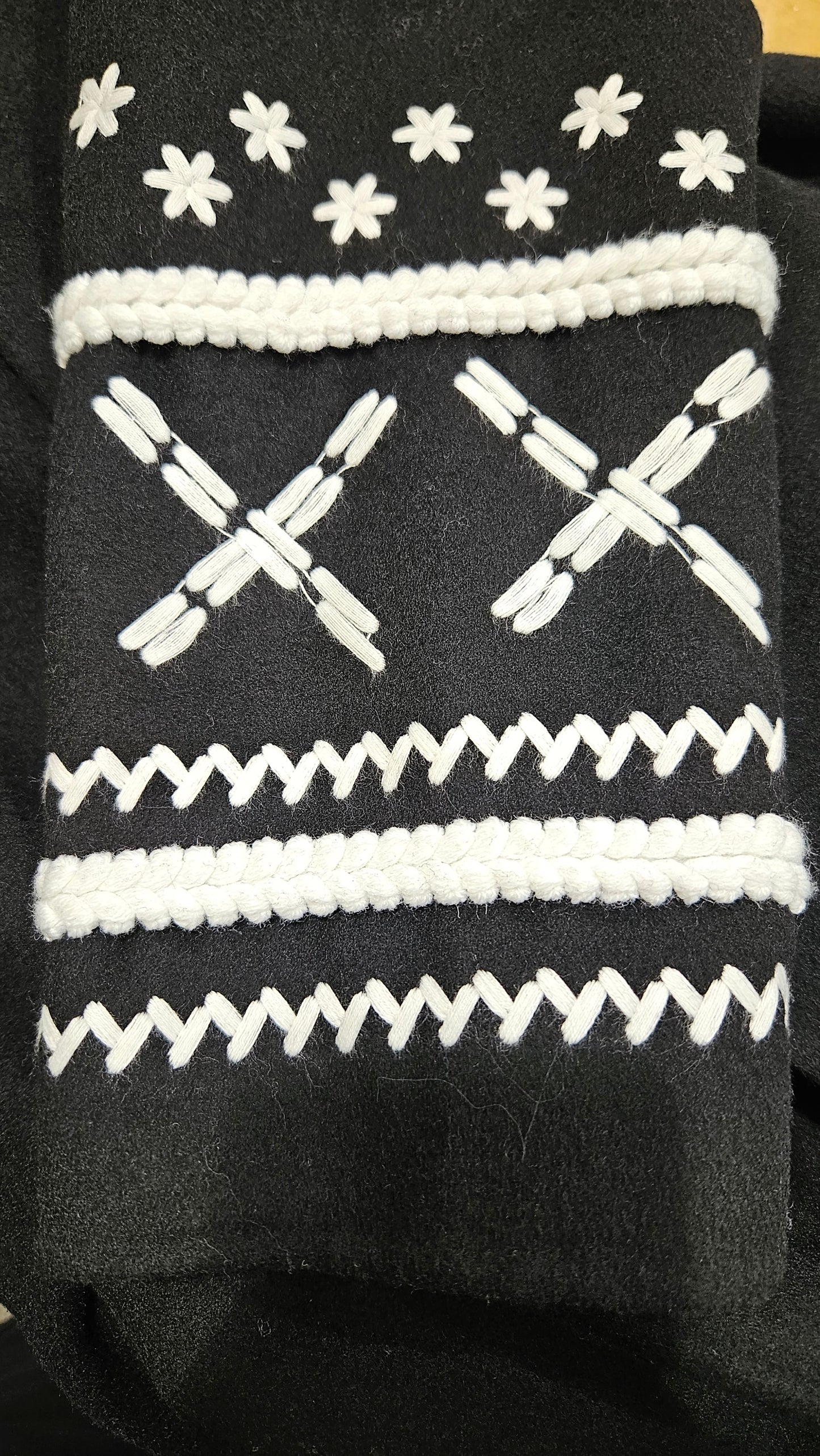 Cappotto lungo Ermanno Firenze nero e bianco