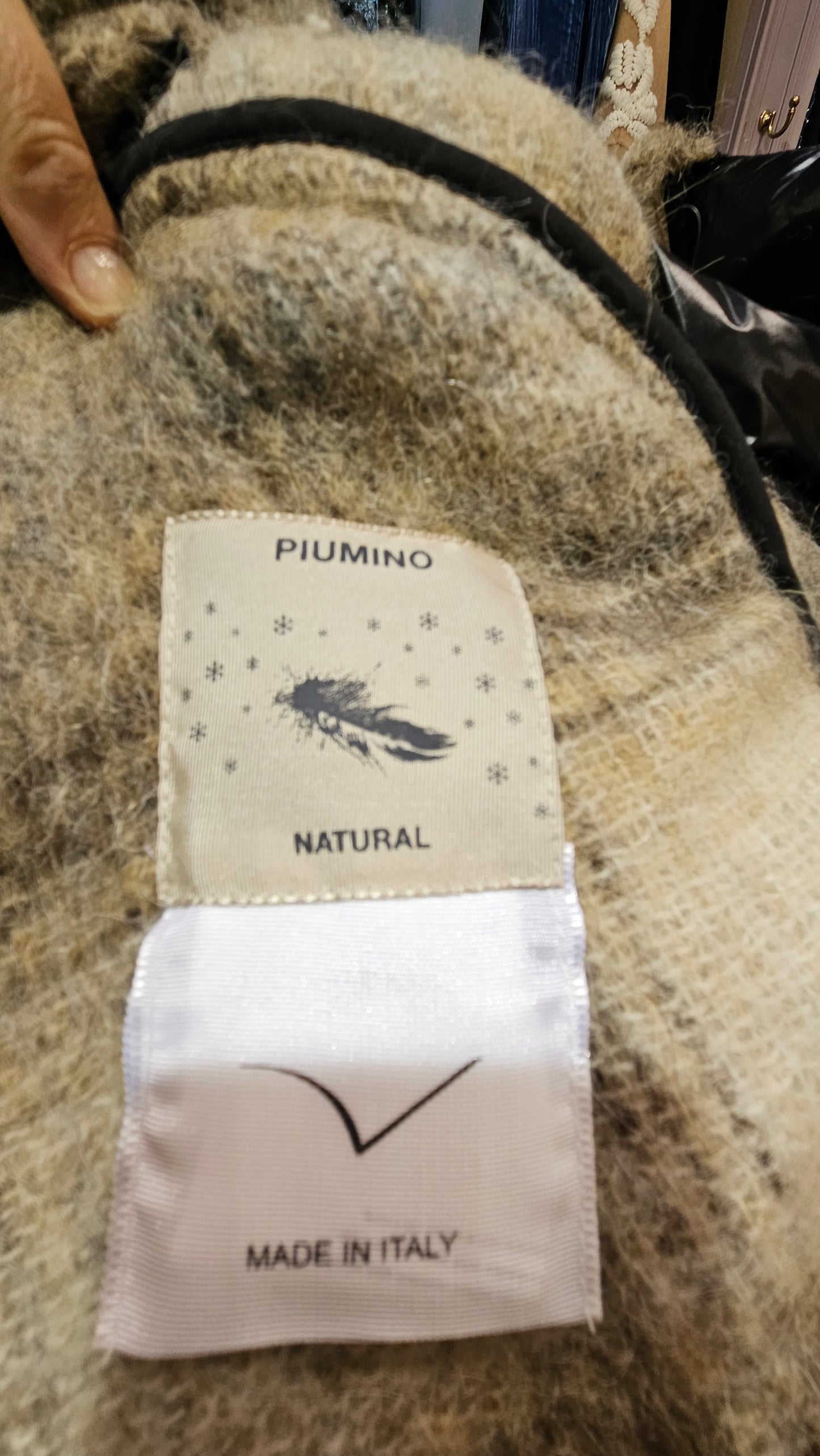 Poncho violanti frange tartan