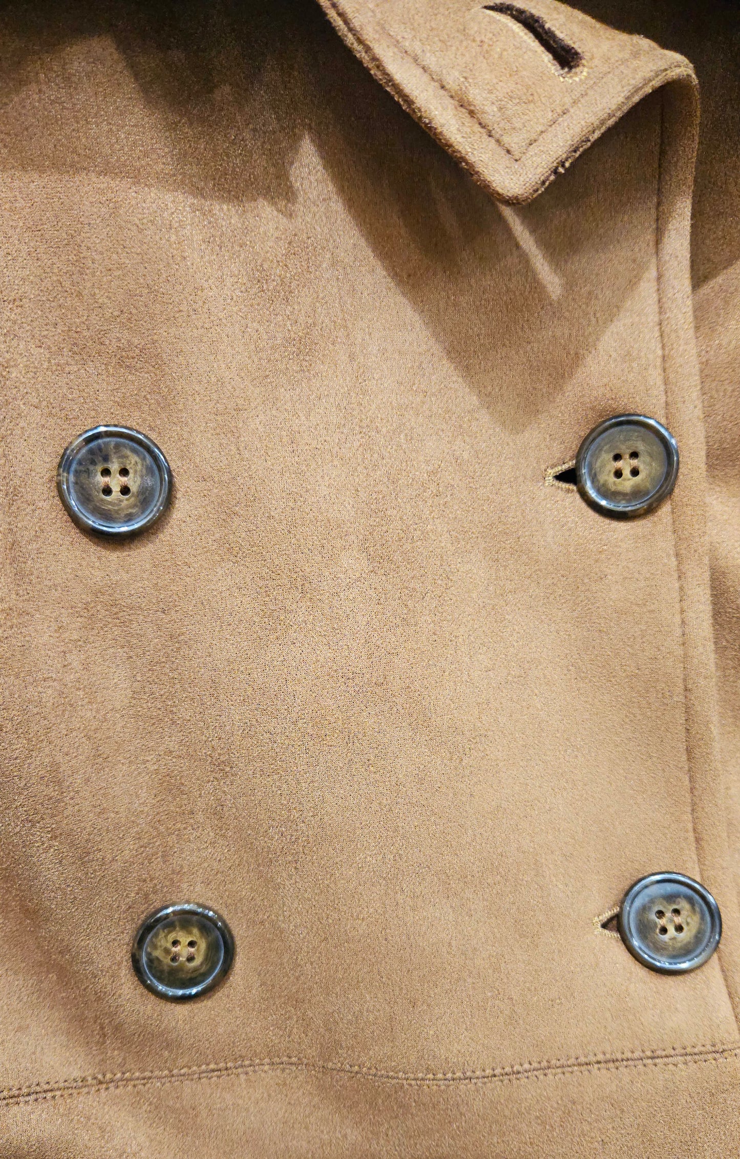 Trench in nappa tabacco Shoking Gai by Mattiolo