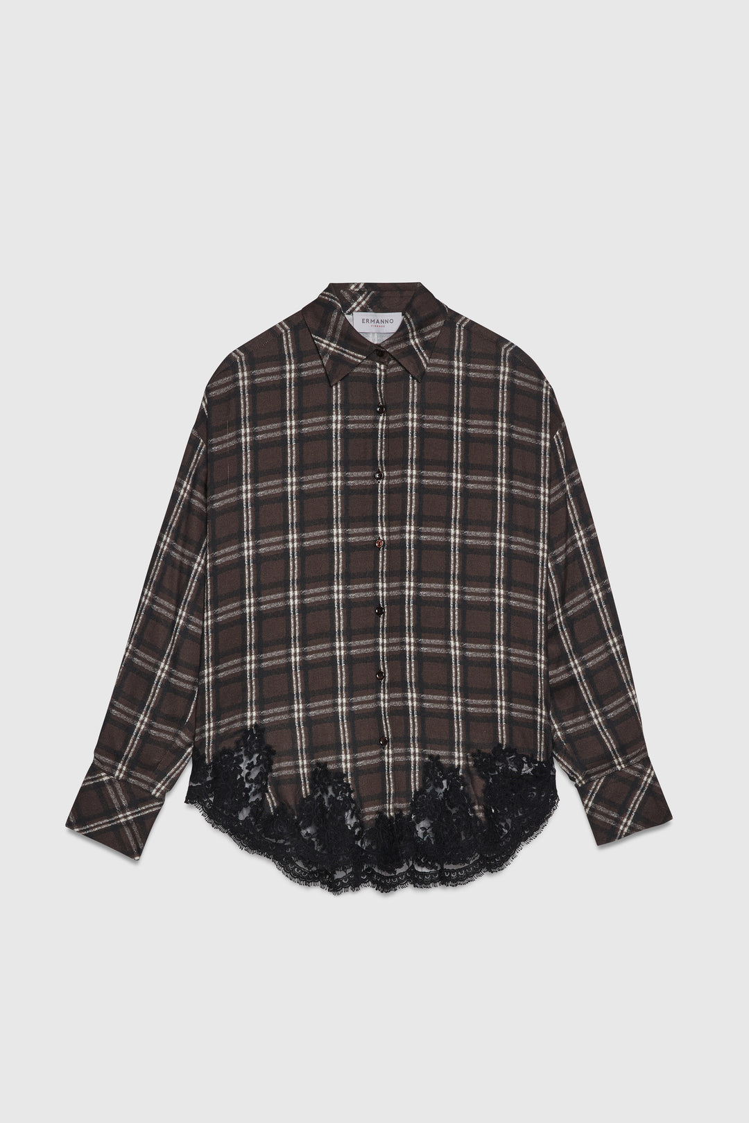 Camicia tartan marrone Ermanno Firenze by Scervino