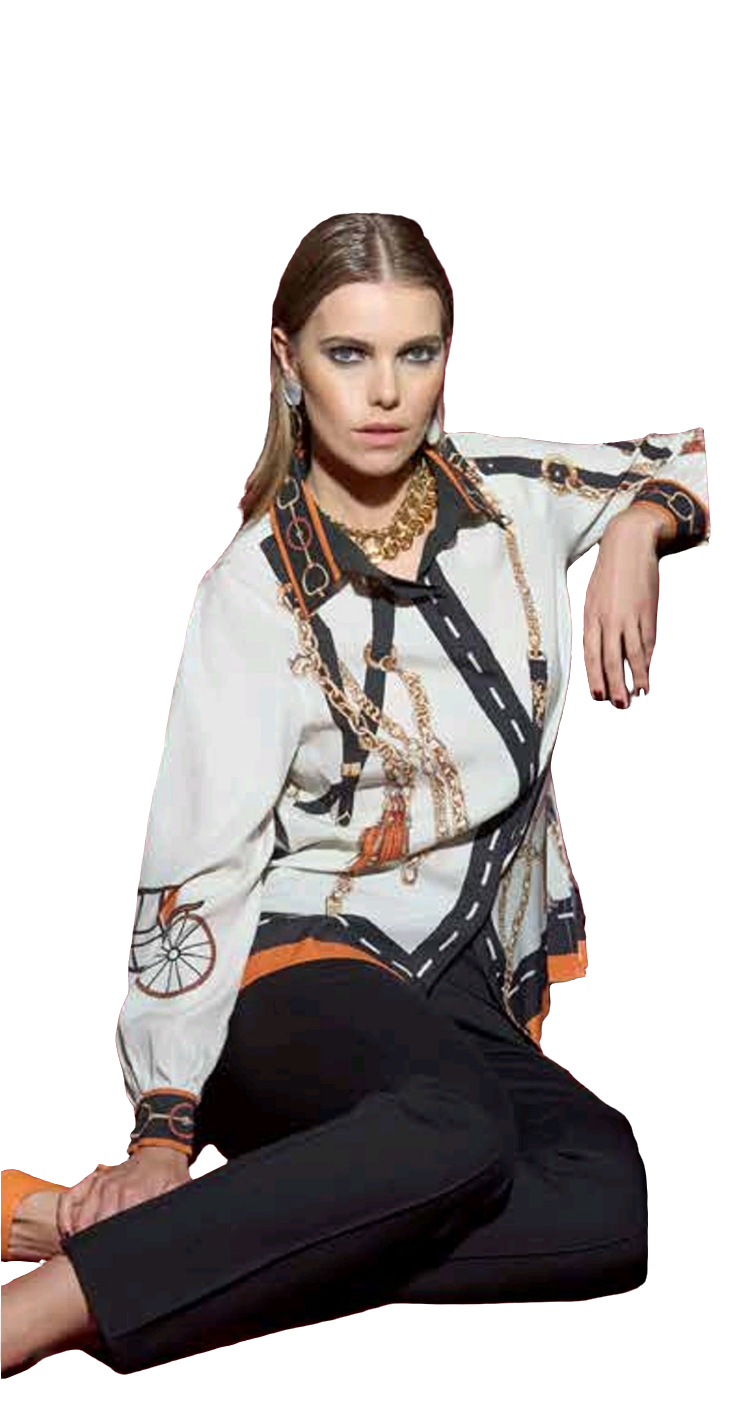 Camicia seta Moretti Moda disegno hermes