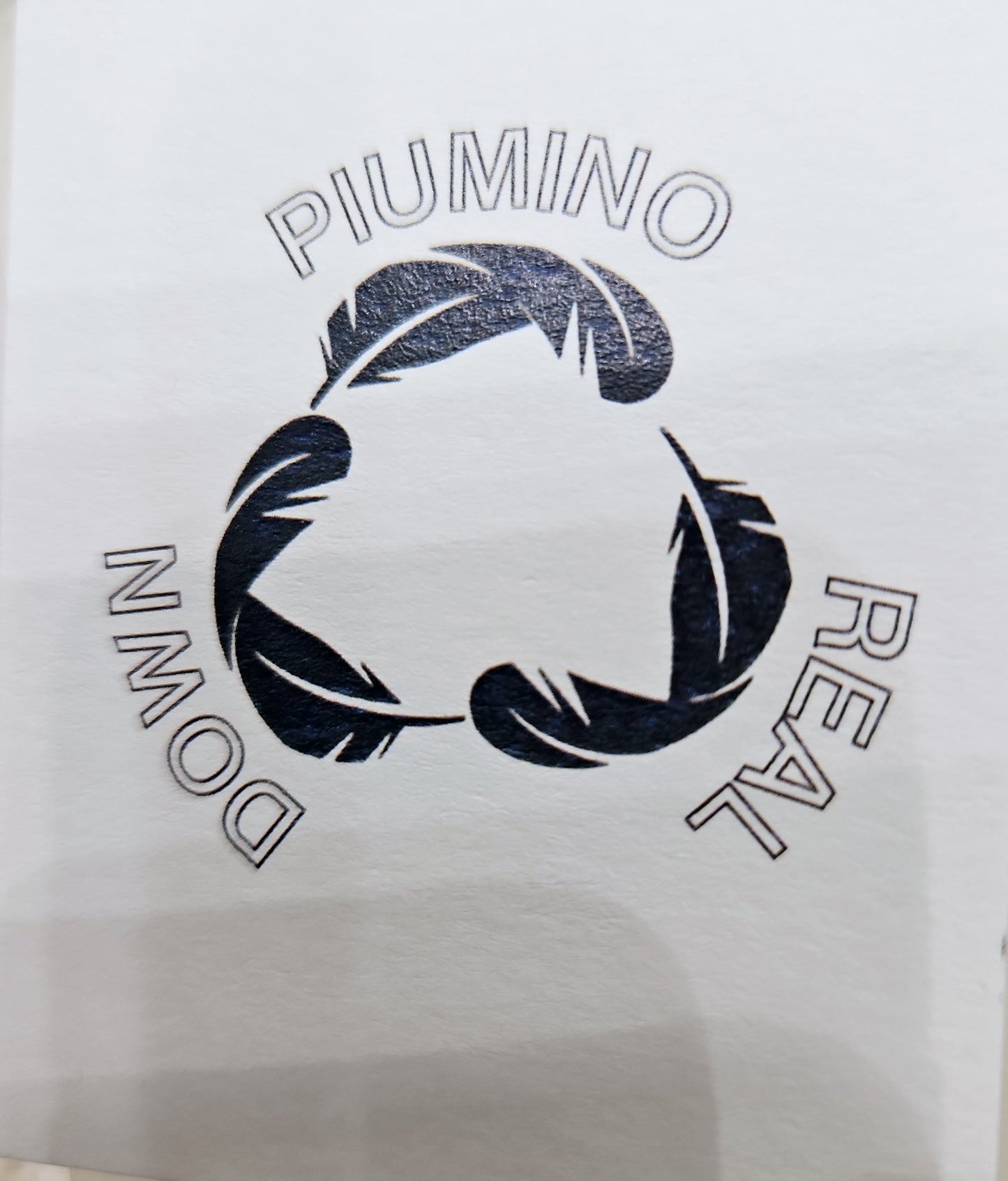 Piumino Violanti nero tessuto con cappuccio