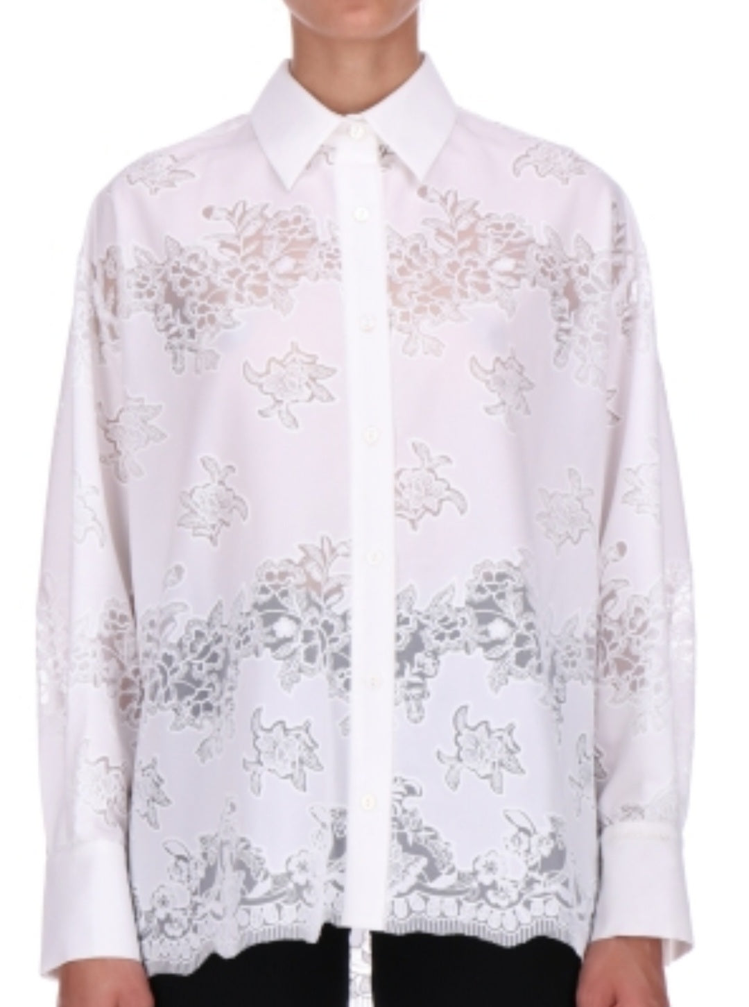 Camicia bianca pizzo Ermanno F Scervino m/lunga