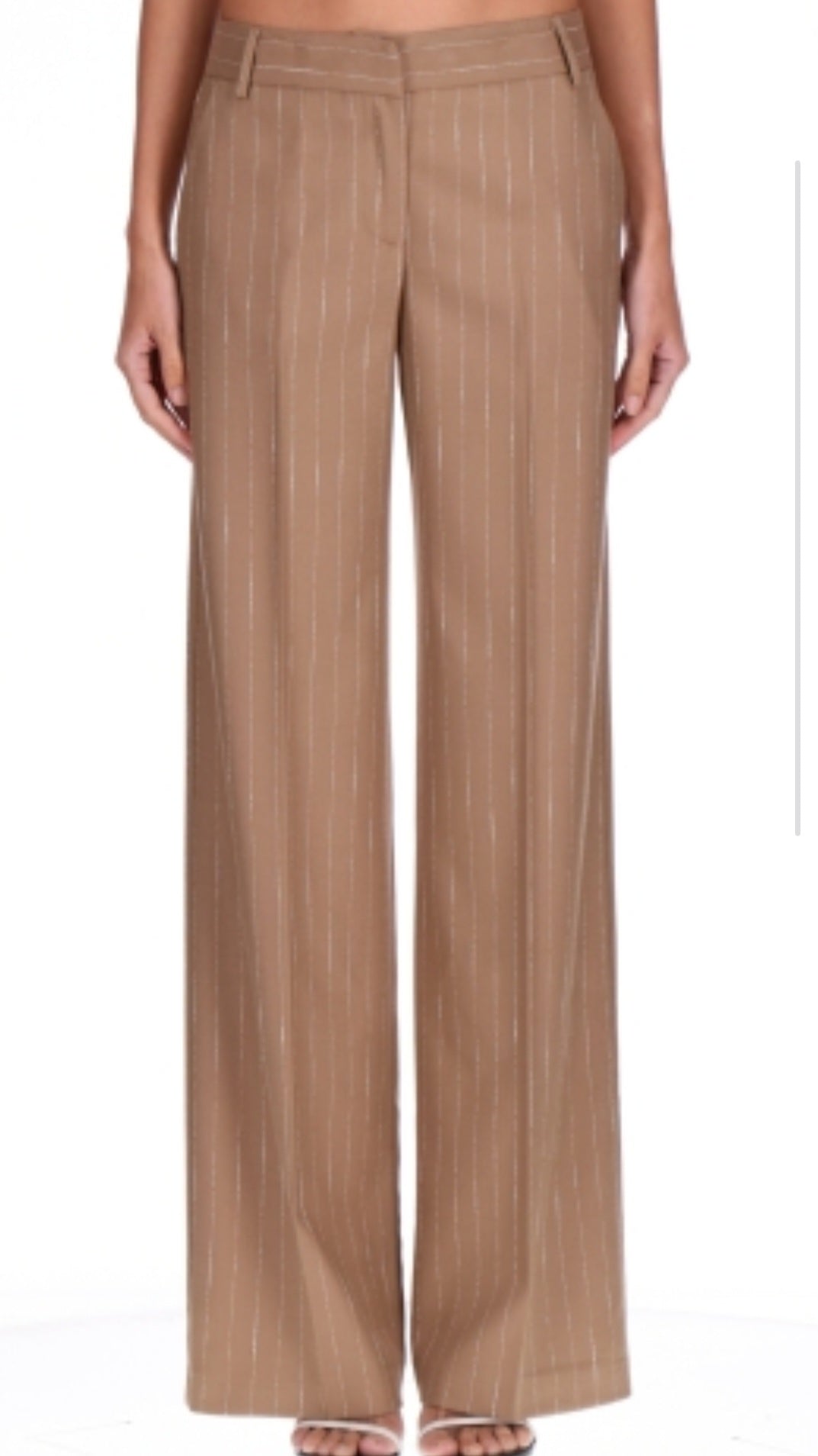 Pantalone gessato beige Ermanno Scervino