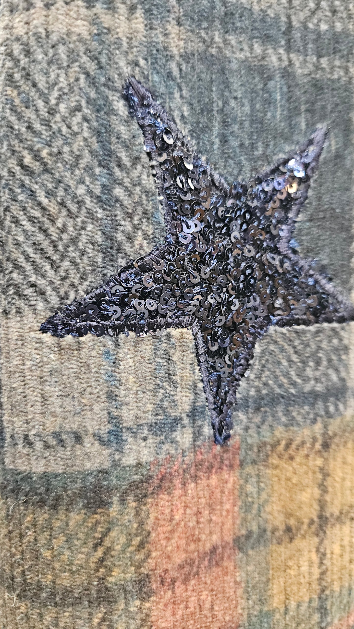 Giacca a quadri doppio petto Bye con stelle ricamate