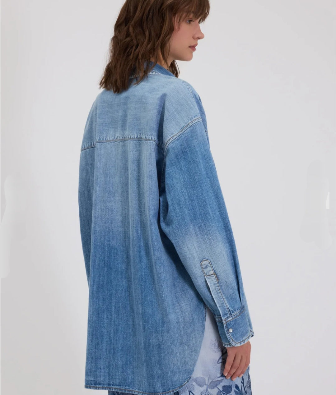 Camicia di jeans denim ricamo Ermanno Firenze by Scervino new collections
