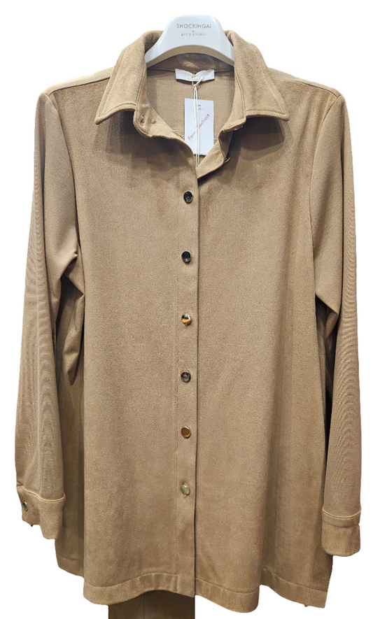 Camicia nappa beige Shoking Gai by Mattiolo