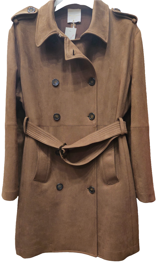 Trench in nappa tabacco Shoking Gai by Mattiolo