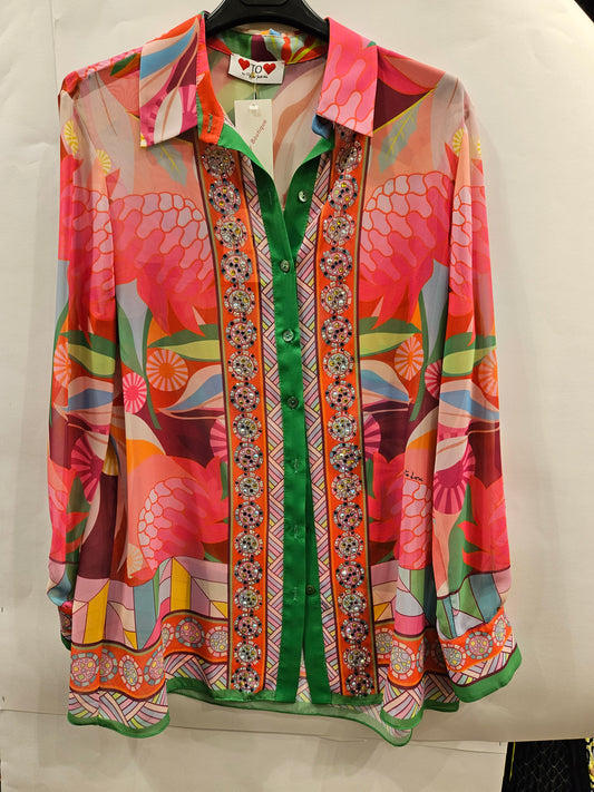 Camicia elegante vari colori manica lunga tessuto leggero
